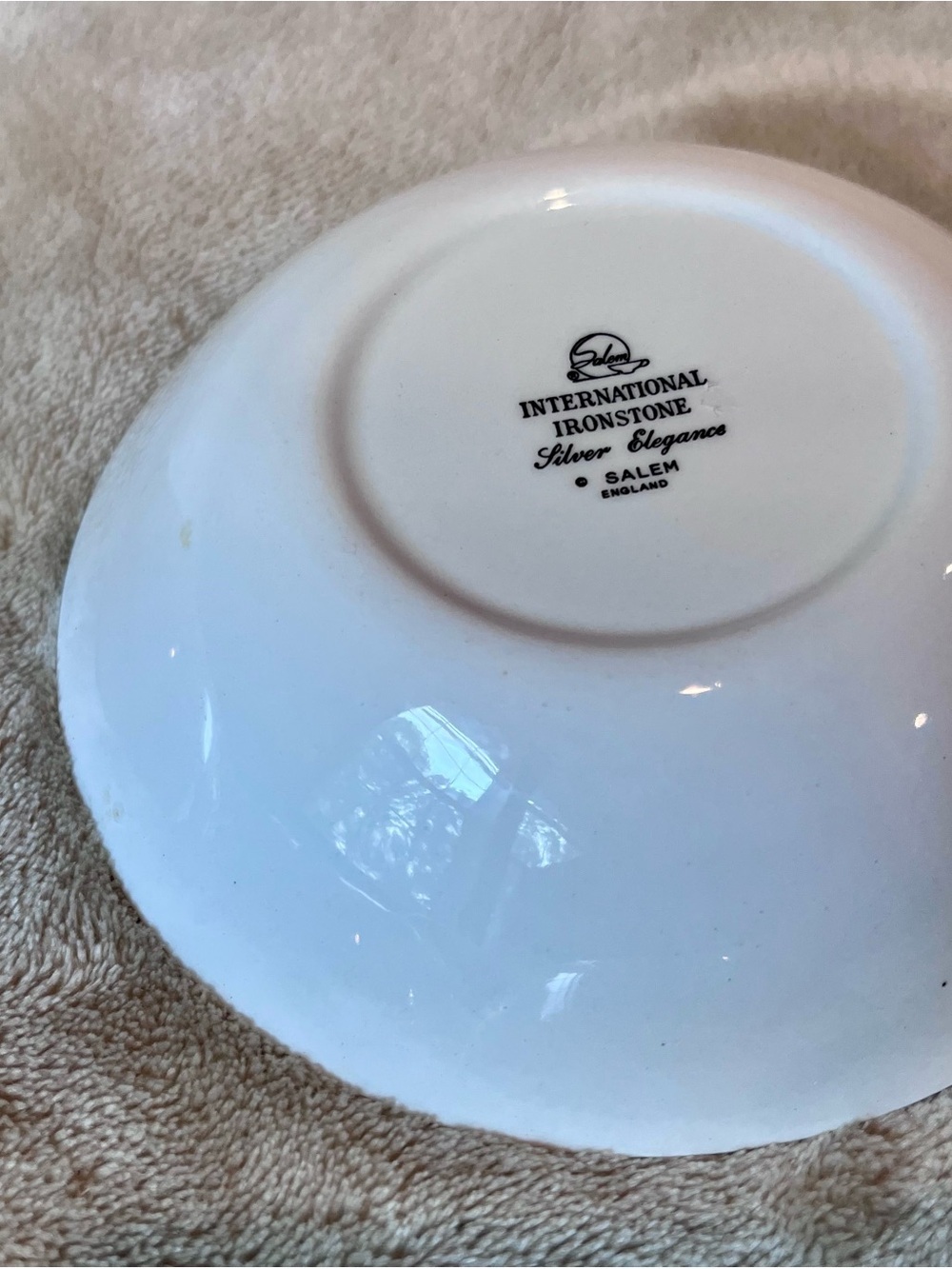 Vintage International Silver Silver Elegance Ironstone Bowls Set of 8 England - Picture 11 of 16